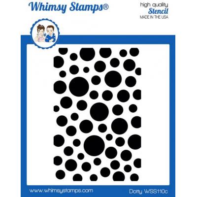 Whimsy Stamps Deb Davis Stencil - Dotty